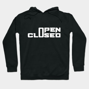 open closed Hoodie